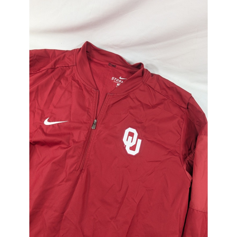 Mens Team Nike Oklahoma Sooners Fit Storm Full Zip Windbreaker Jacket XL